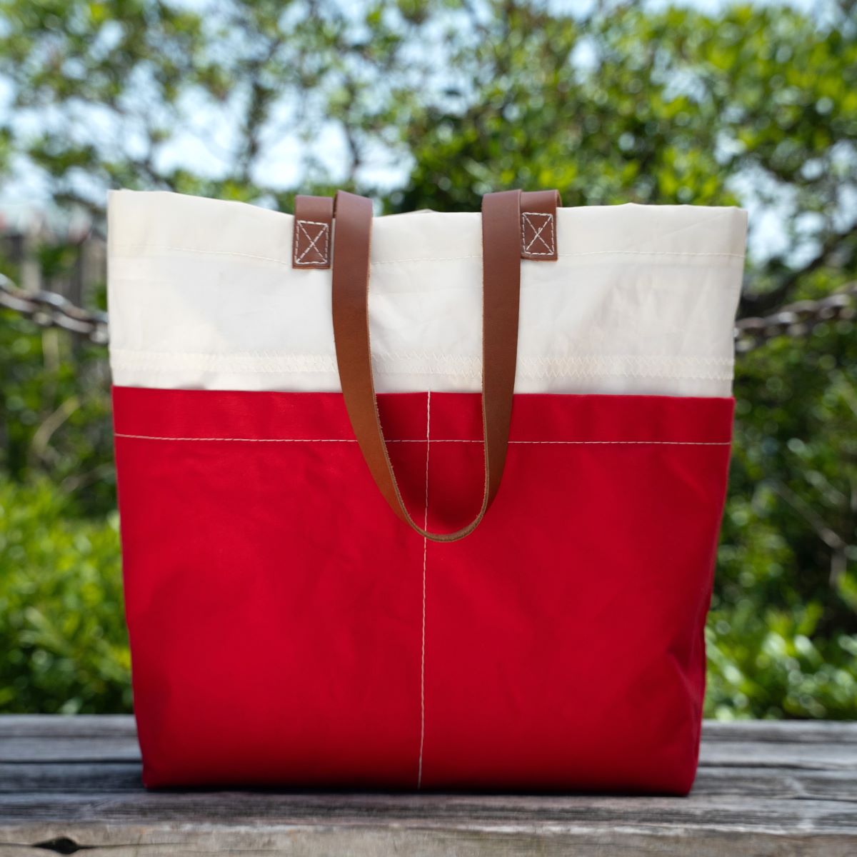 Red Chebeague Market Tote