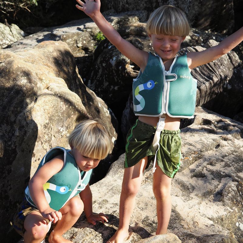 Kids Swim Vest 2-3 - Into the Jungle Green