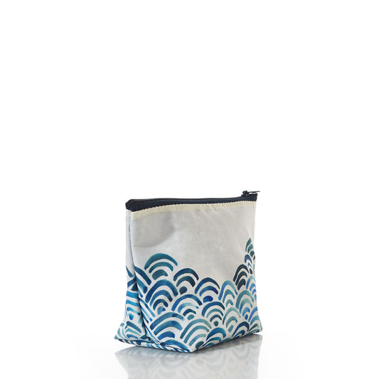 Watercolor Waves Cosmetic Bag
