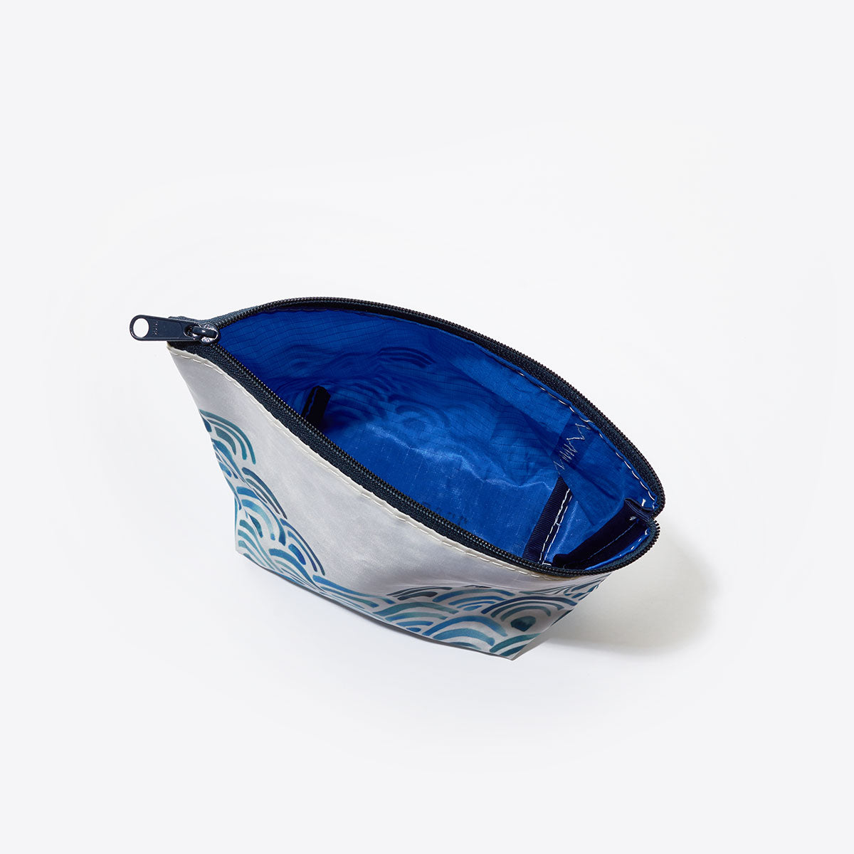 Watercolor Waves Cosmetic Bag