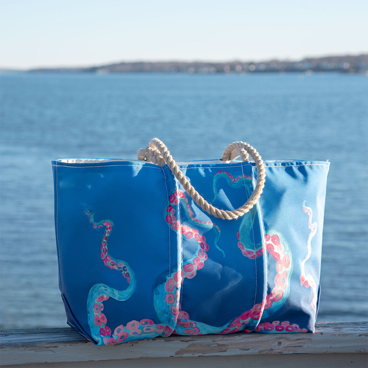 Multicolor Octopus Large Tote