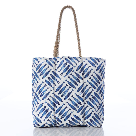 Fish Print Medium Tote
