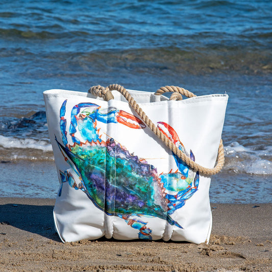 Watercolor Crab Medium Tote