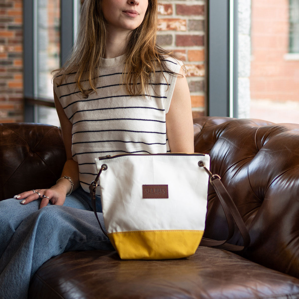 Golden Yellow Chebeague Crossbody Bag