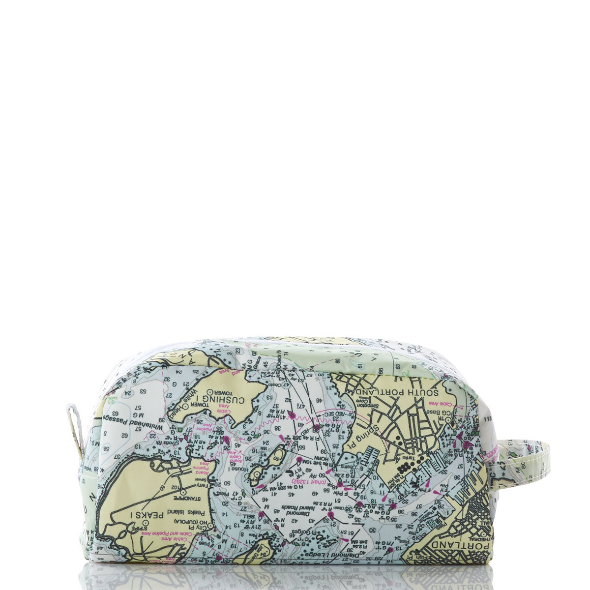 Casco Bay Nautical Chart Toiletry Bag