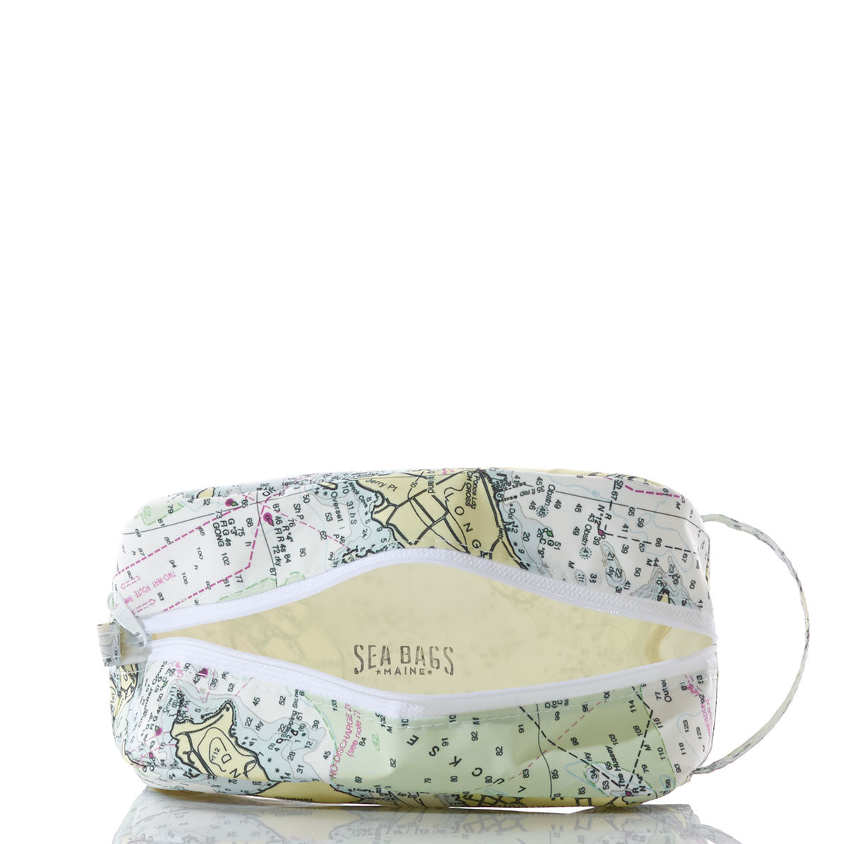 Casco Bay Nautical Chart Toiletry Bag