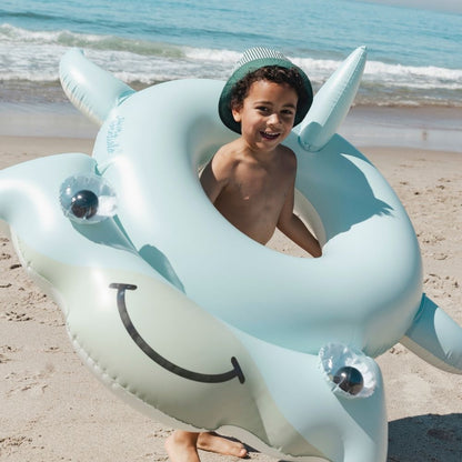 Swim Ring - Blue - Hunter The Hammerhead - Shark - Ø 37.4 in