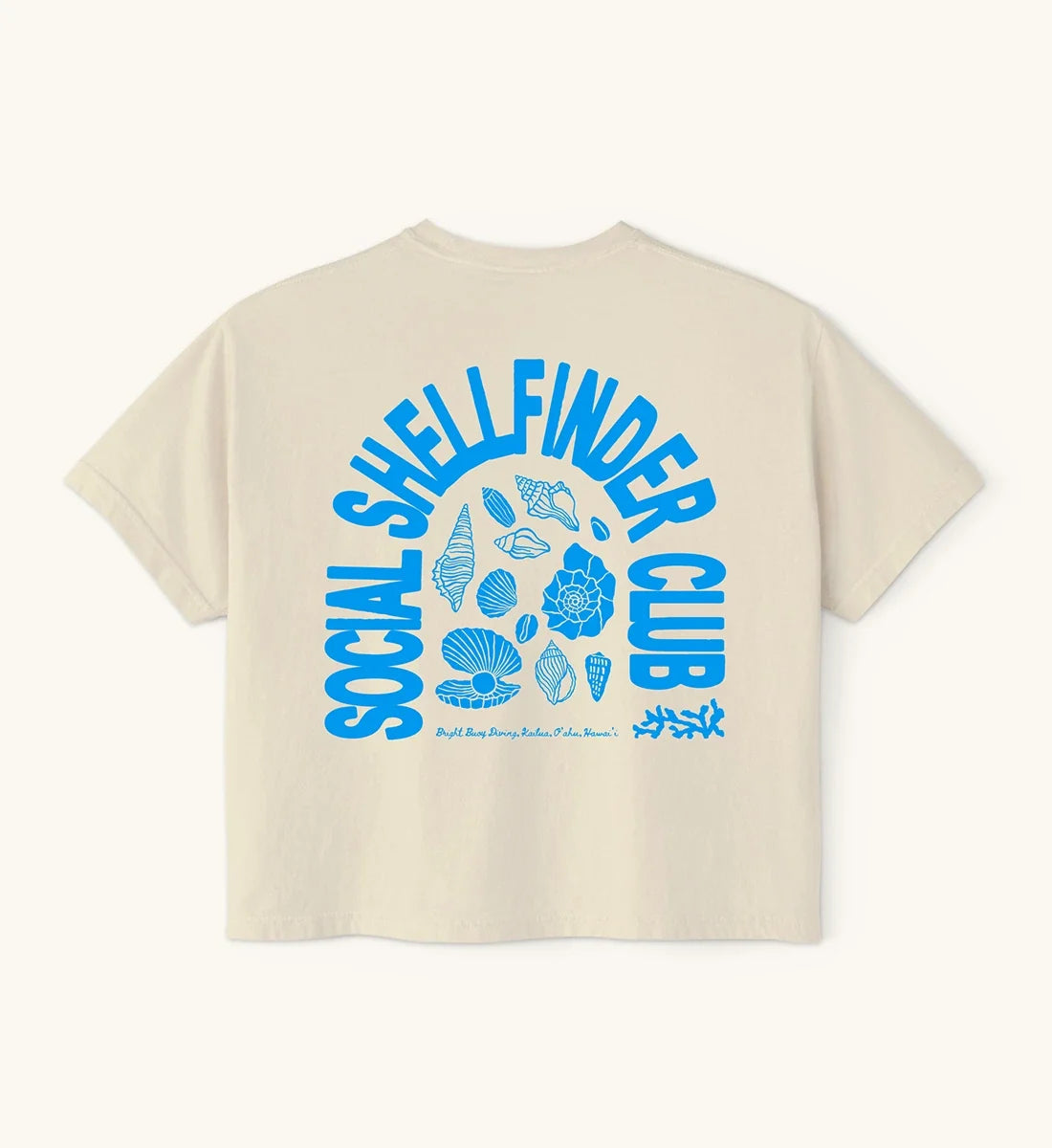 Shellfinder Social Club Crop-Top - Bone