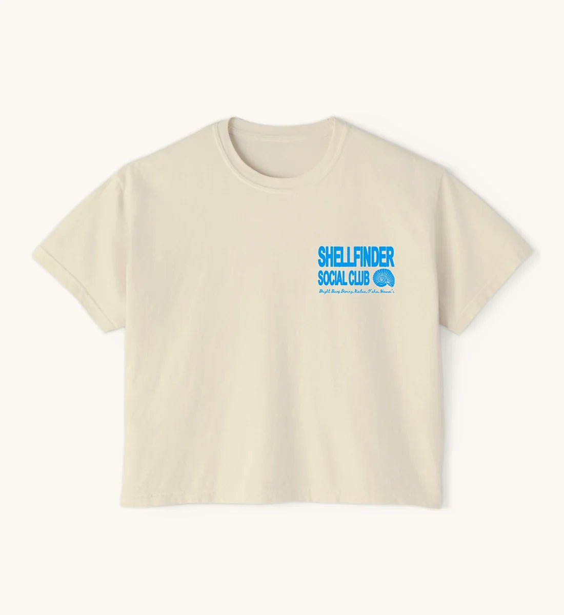 Shellfinder Social Club Crop-Top - Bone