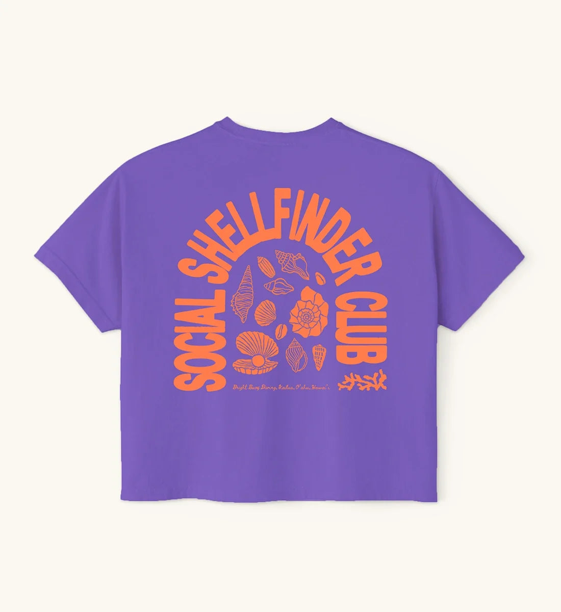 Shellfinder Social Club Crop-Top - Purple