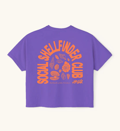 Shellfinder Social Club Crop-Top Purple