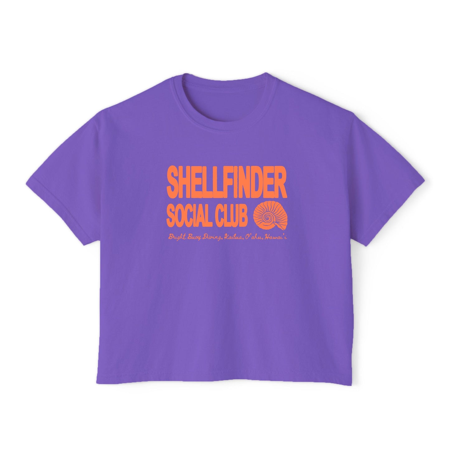 Shellfinder Social Club Crop-Top - Purple