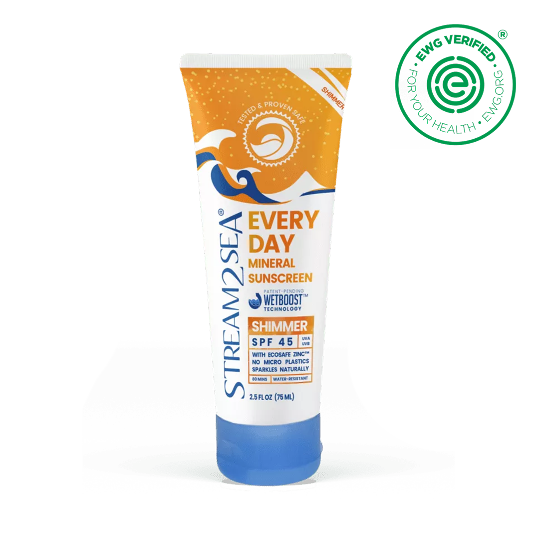 STREAM2SEA Every Day Shimmer Reef-Safe Mineral Sunscreen SPF45