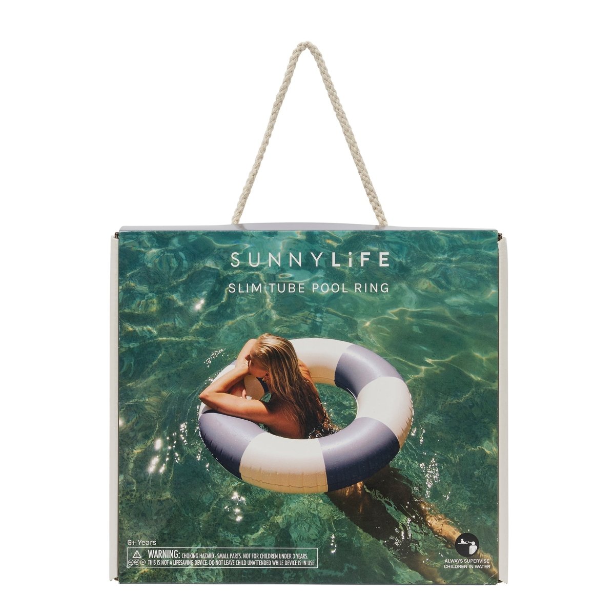 Slim Tube Pool Ring - Le Weekend Navy Stripe