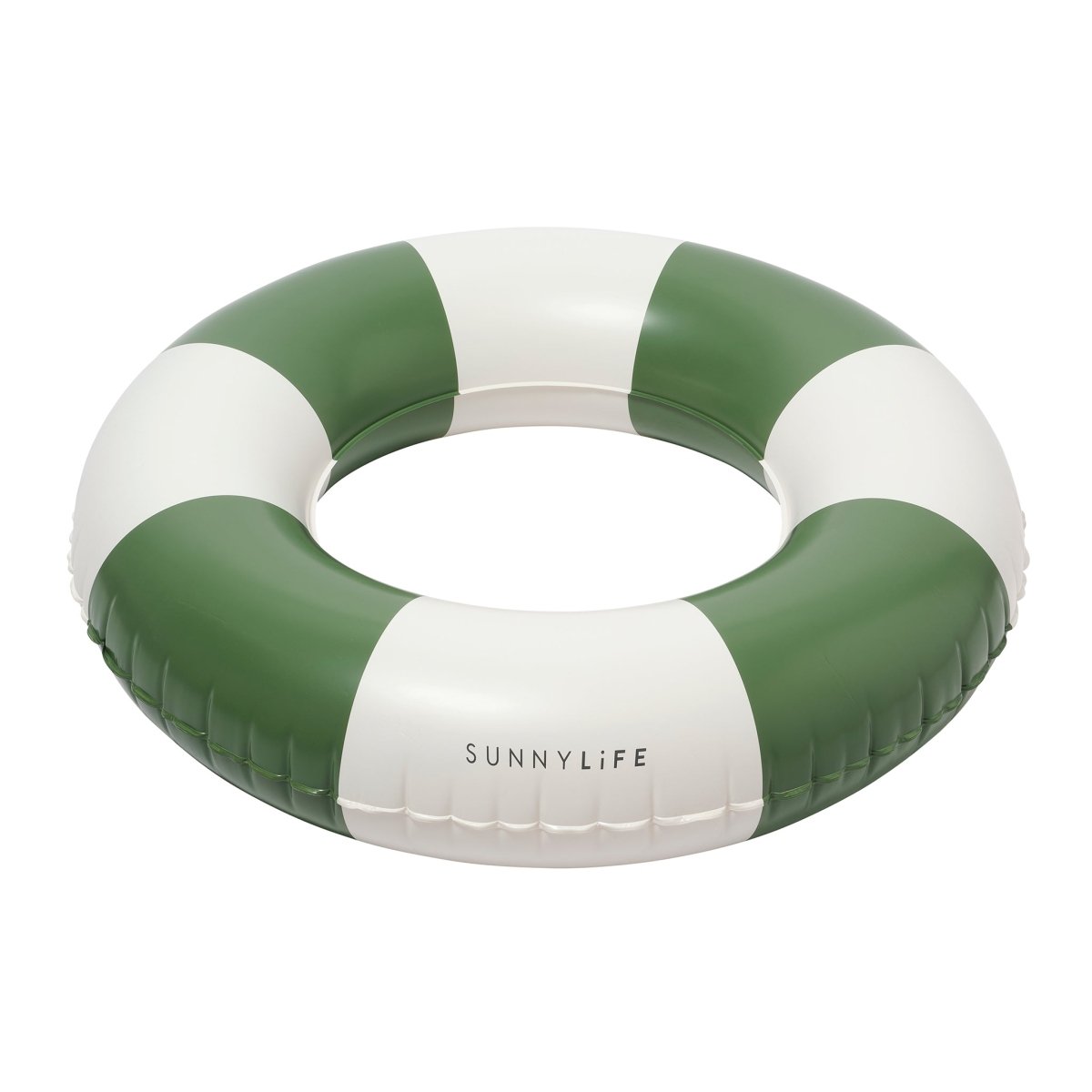 Slim Tube Pool Ring - Olive Stripe