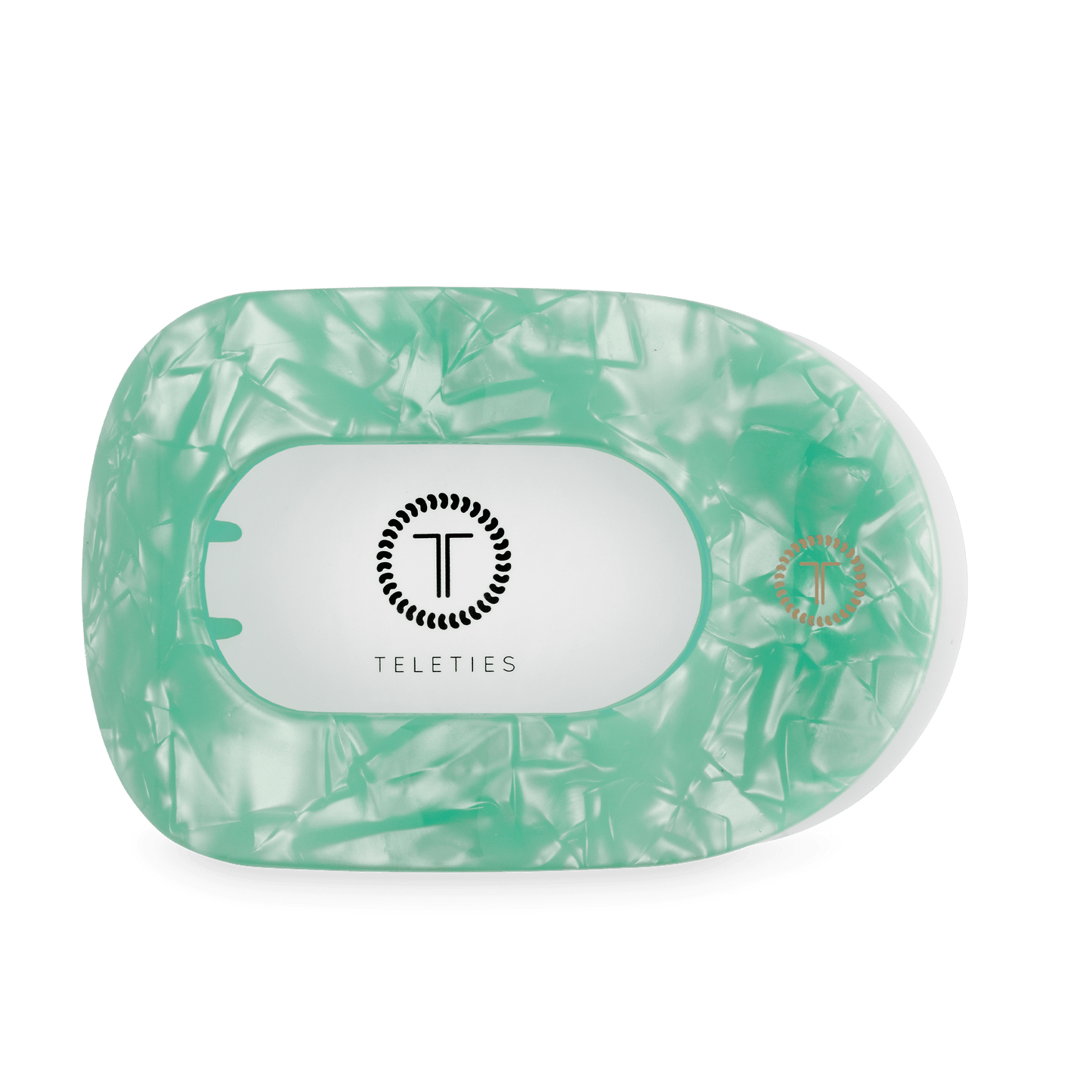 Spring Splash Large Flat Round Hair Clip