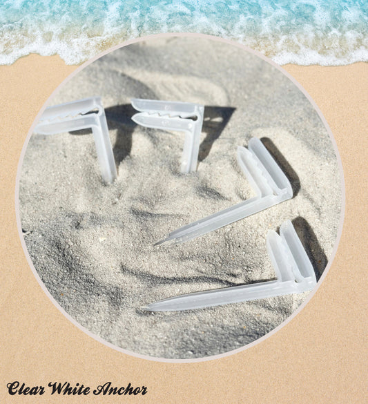 Clear White Towel Anchors