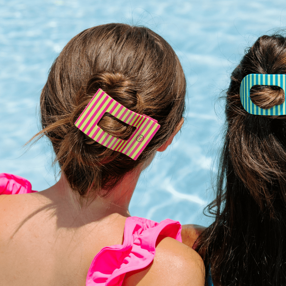 Summer Crush Large Flat Rectangle Hair Clip