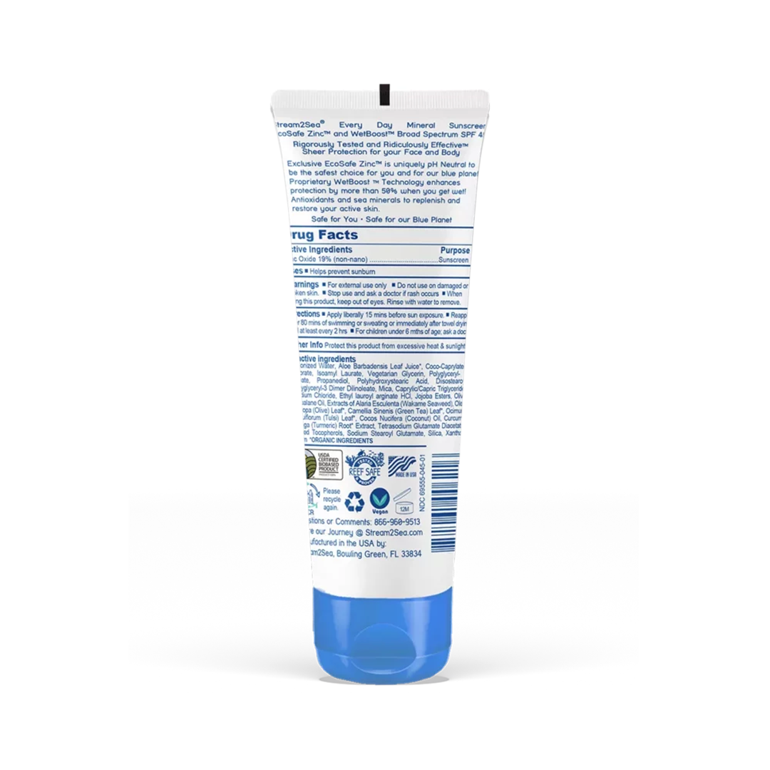 STREAM2SEA Every Day Reef-Safe Sunscreen SPF 45 - Active