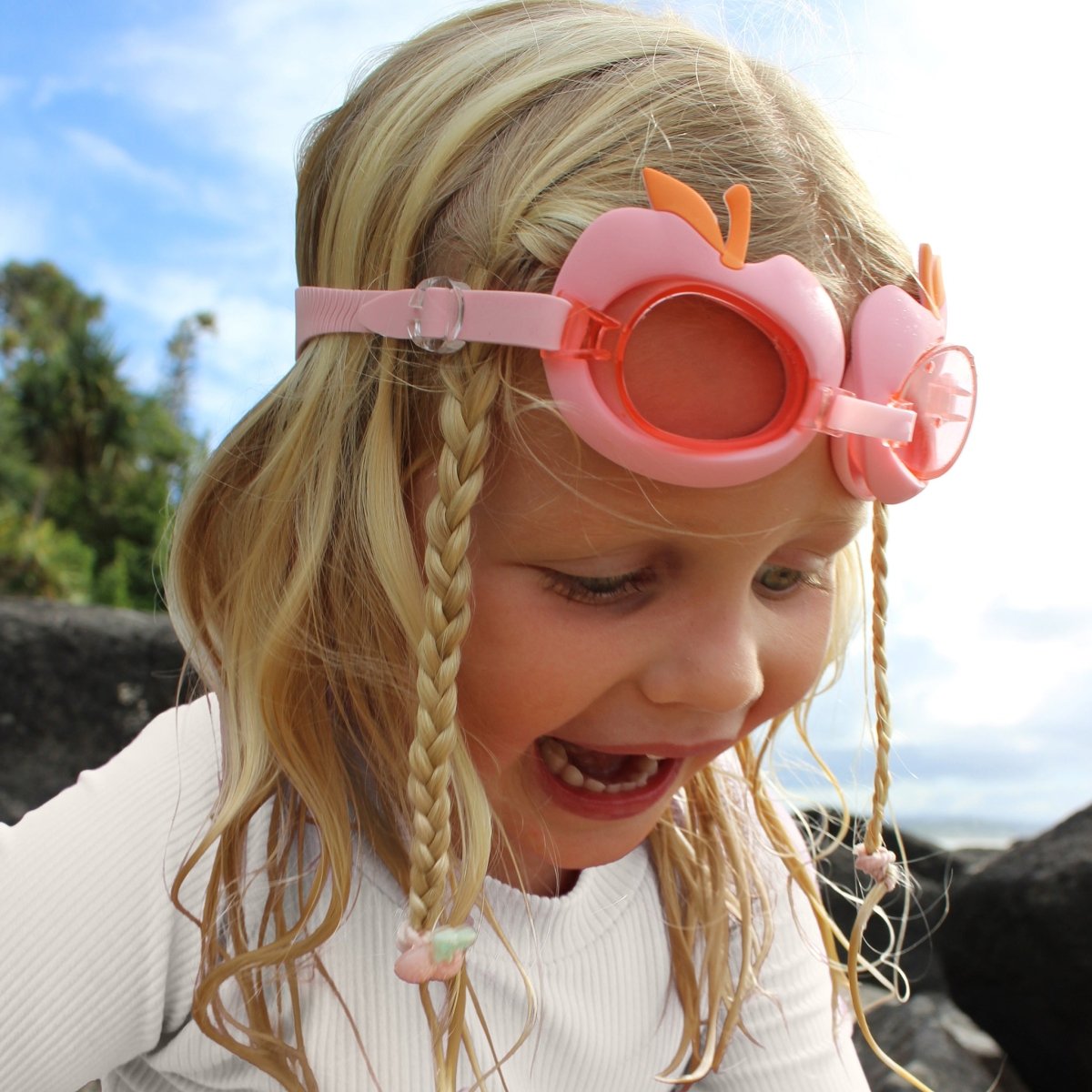 Swimming Goggles - Cotton Candy Pink
