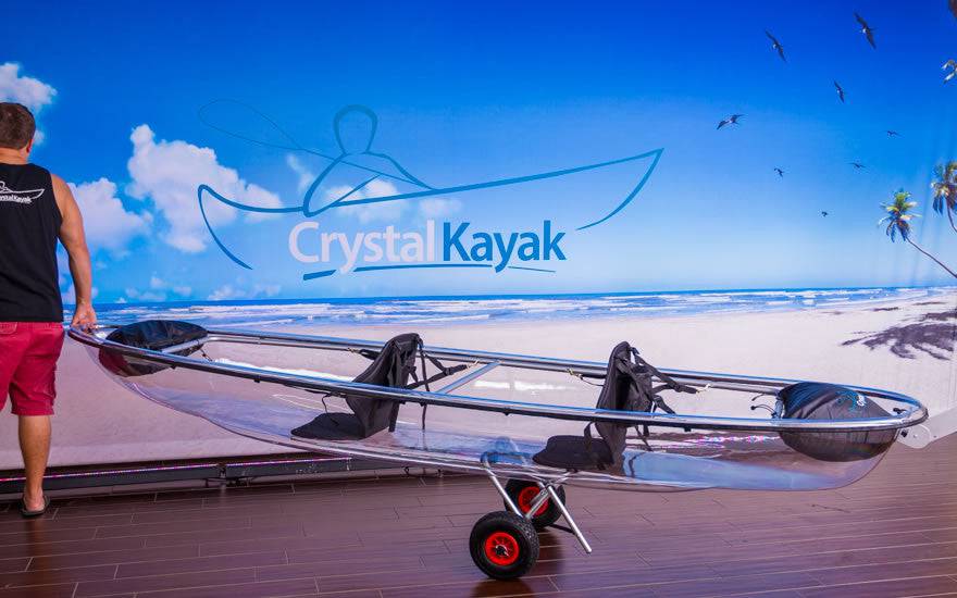 EXCLUSIVE Crystal Clear Transparent Kayak Package - LUXUSFIT Luxury Exercise & Recovery Equipment