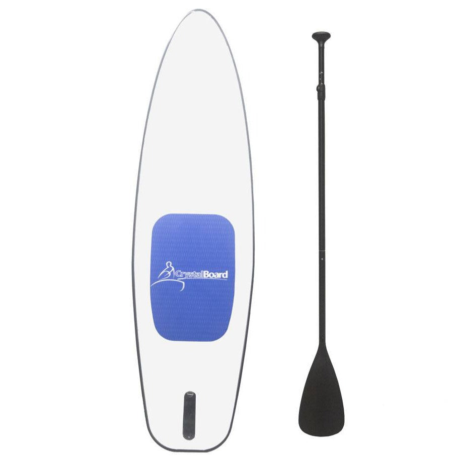 EXCLUSIVE Crystal Clear Transparent PaddleBoard SUP Package - LUXUSFIT Luxury Exercise & Recovery Equipment