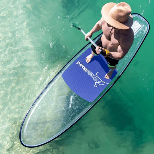 EXCLUSIVE Crystal Clear Transparent PaddleBoard SUP Package - LUXUSFIT Luxury Exercise & Recovery Equipment