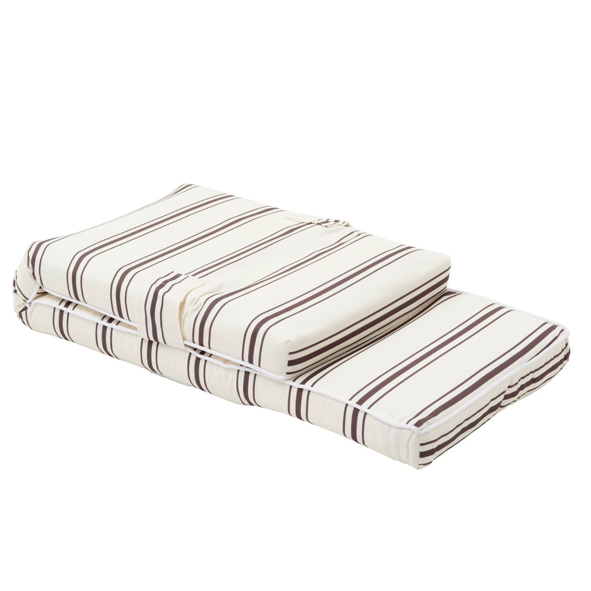 The Lounger Chair - Charcoal Stripe