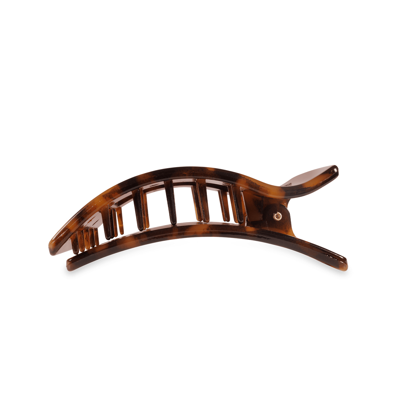 Tortoise Medium Flat Rectangle Hair Clip