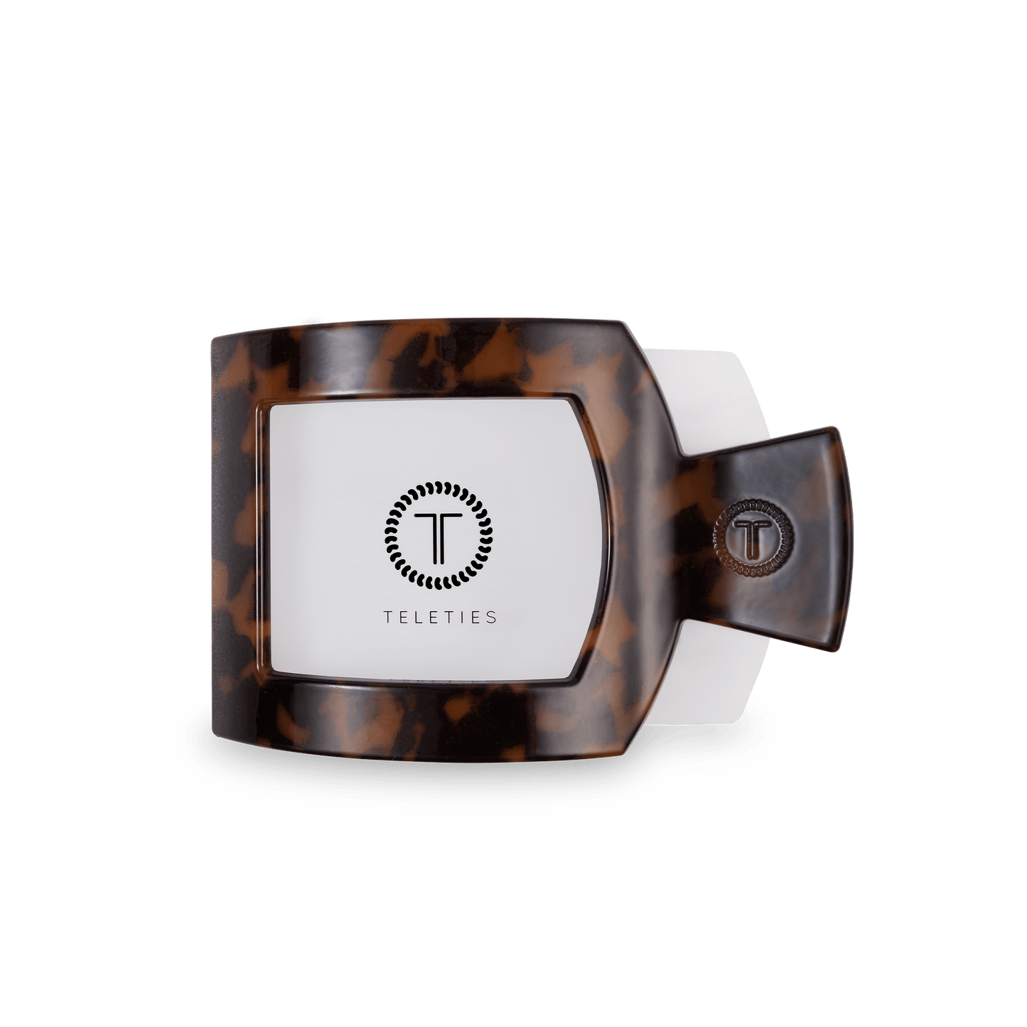 Tortoise Medium Flat Square Hair Clip