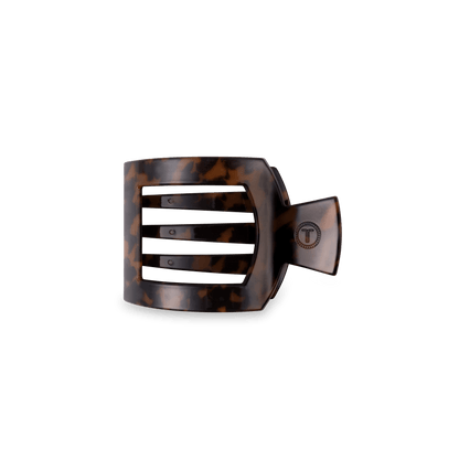 Tortoise Small Flat Square Hair Clip