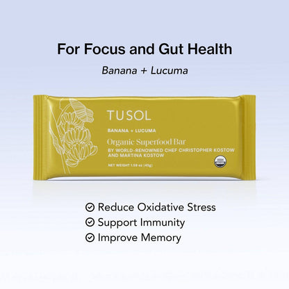 TUSOL Gourmet Organic Protein + Superfood Bars - LUXUSFIT Luxury Exercise & Recovery Equipment
