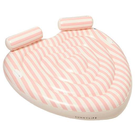 Twin Heart Lie-On Float - Stole My Heart Pink
