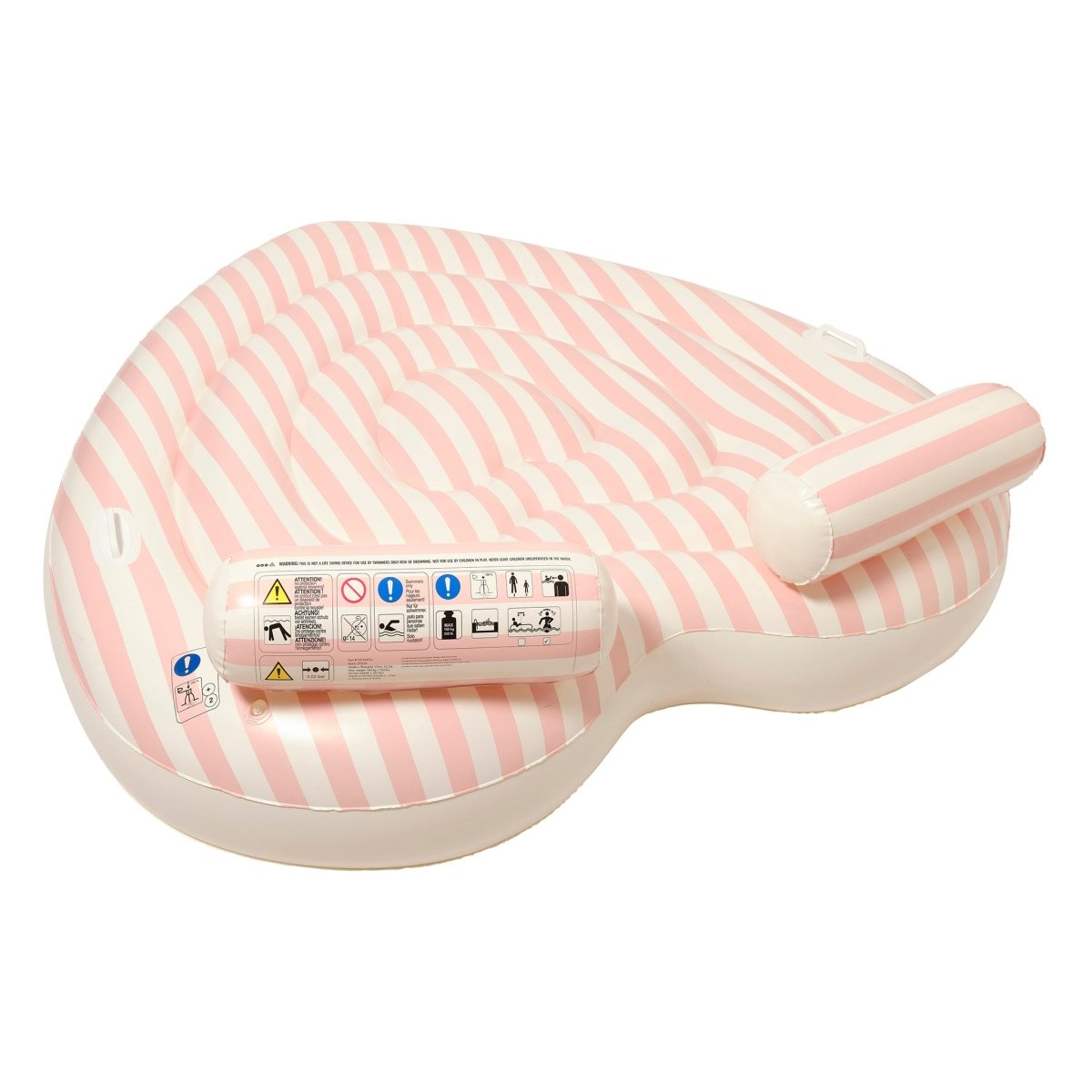 Twin Heart Lie-On Float - Stole My Heart Pink