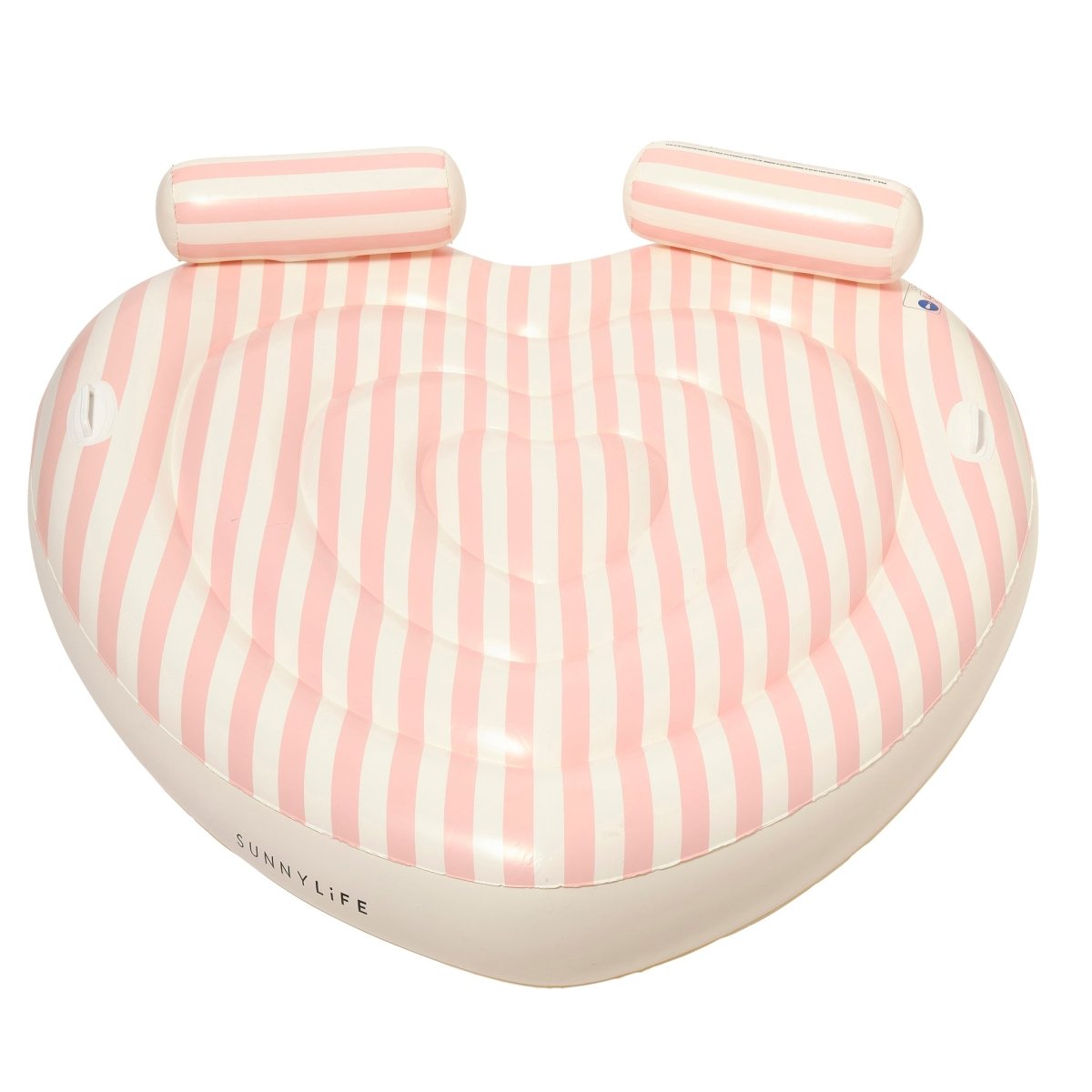 Twin Heart Lie-On Float - Stole My Heart Pink