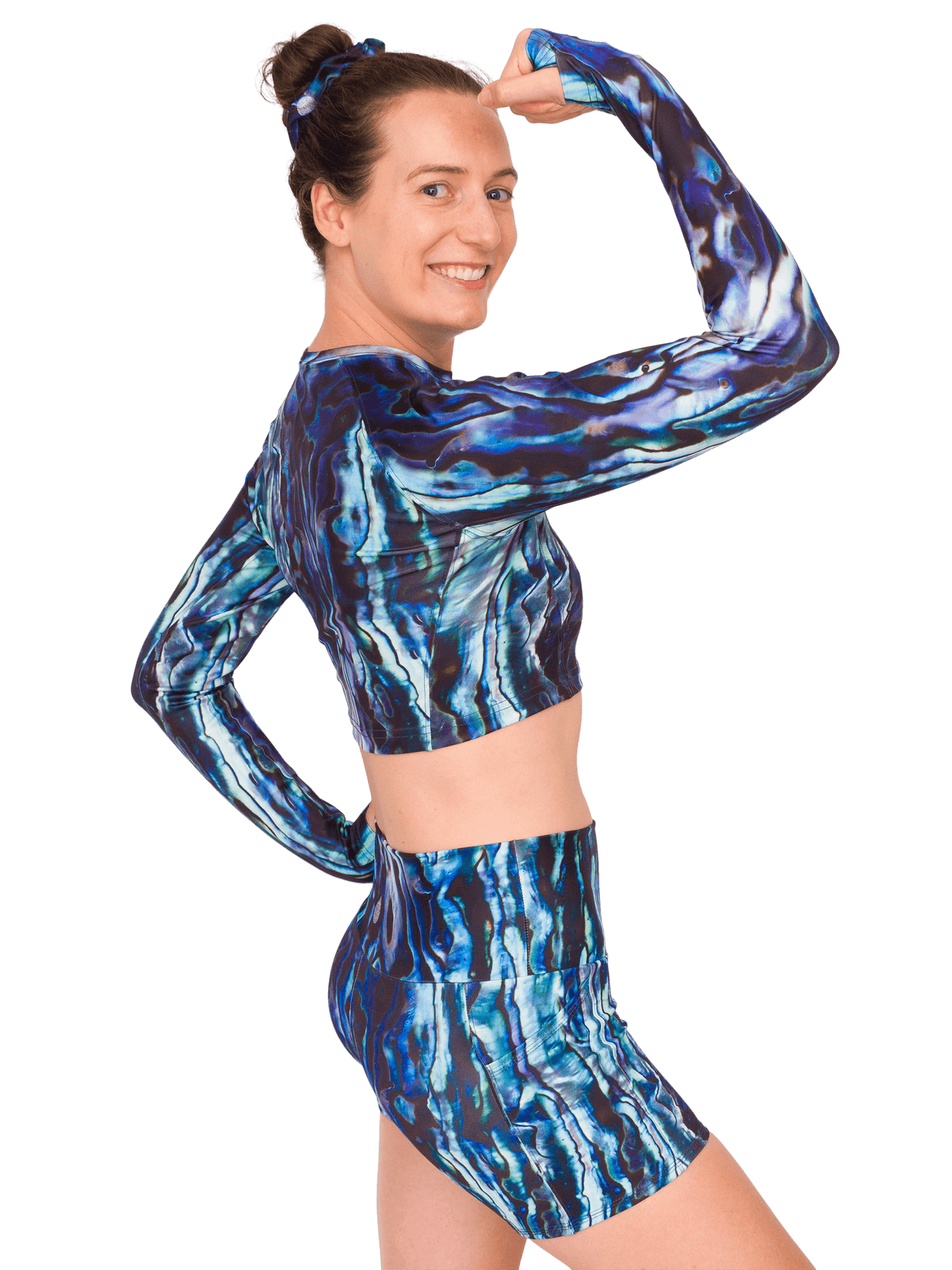 Abalone Restoration Cropped Rashguard