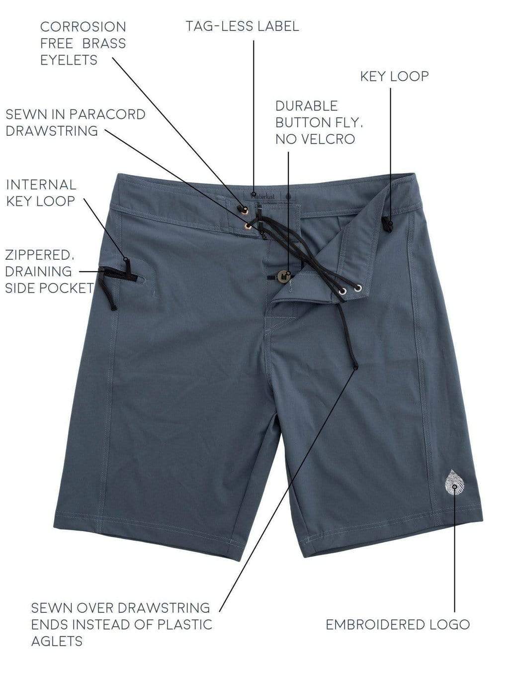 Abyss Blue Boardshorts