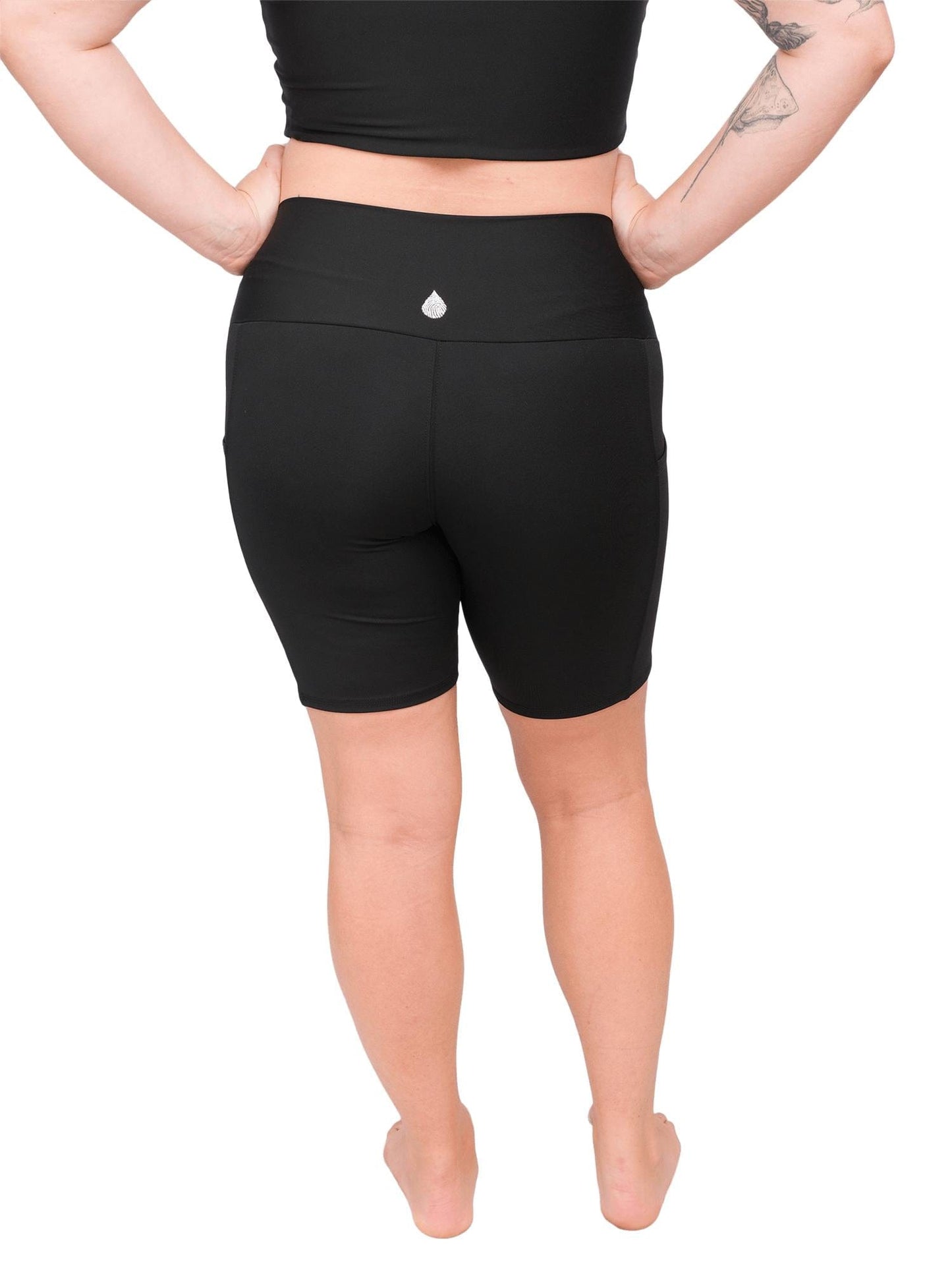 Black Circularity 8 Inch Shorts