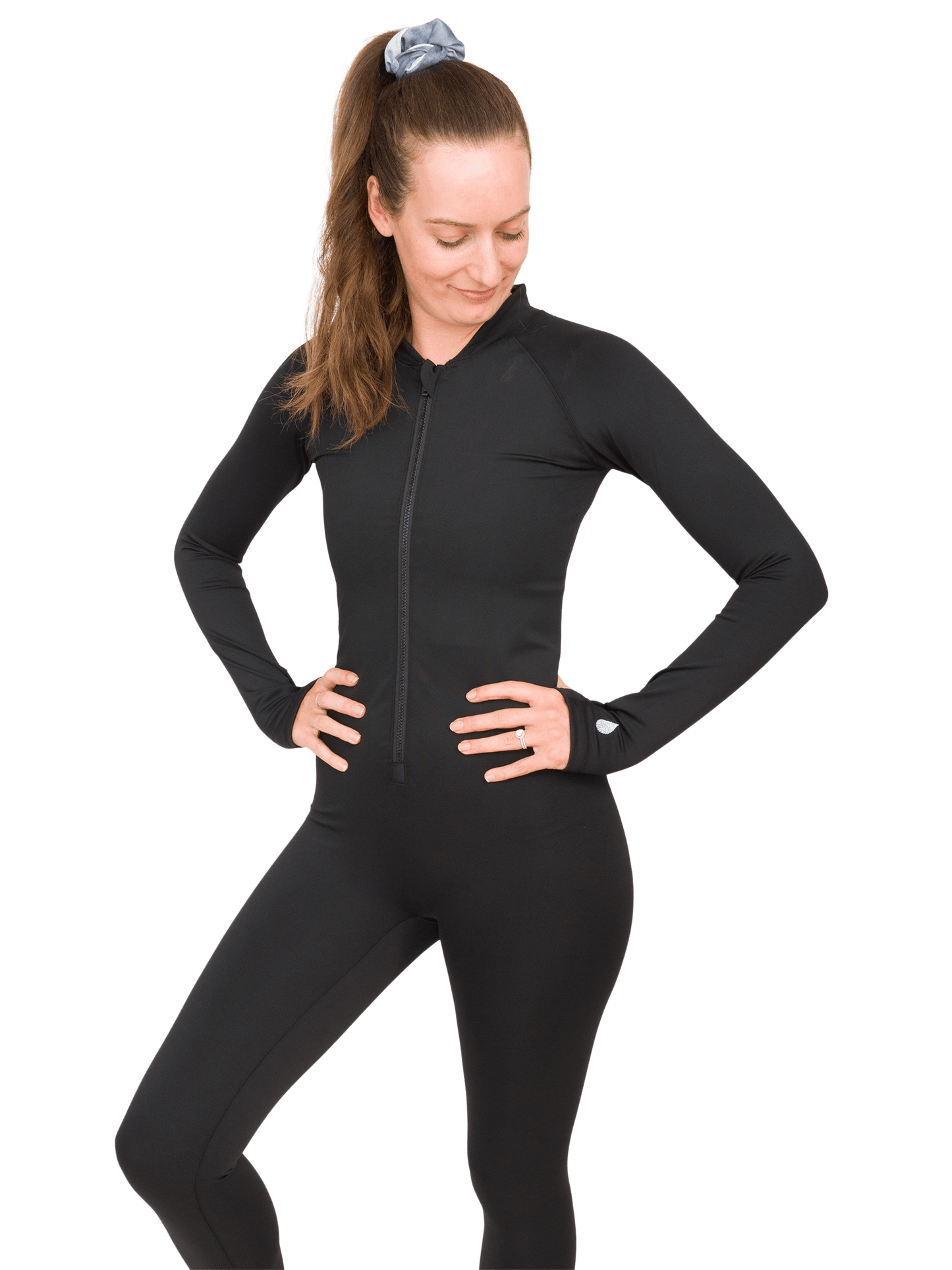 Black Circularity FULL-BODY Sun Suit