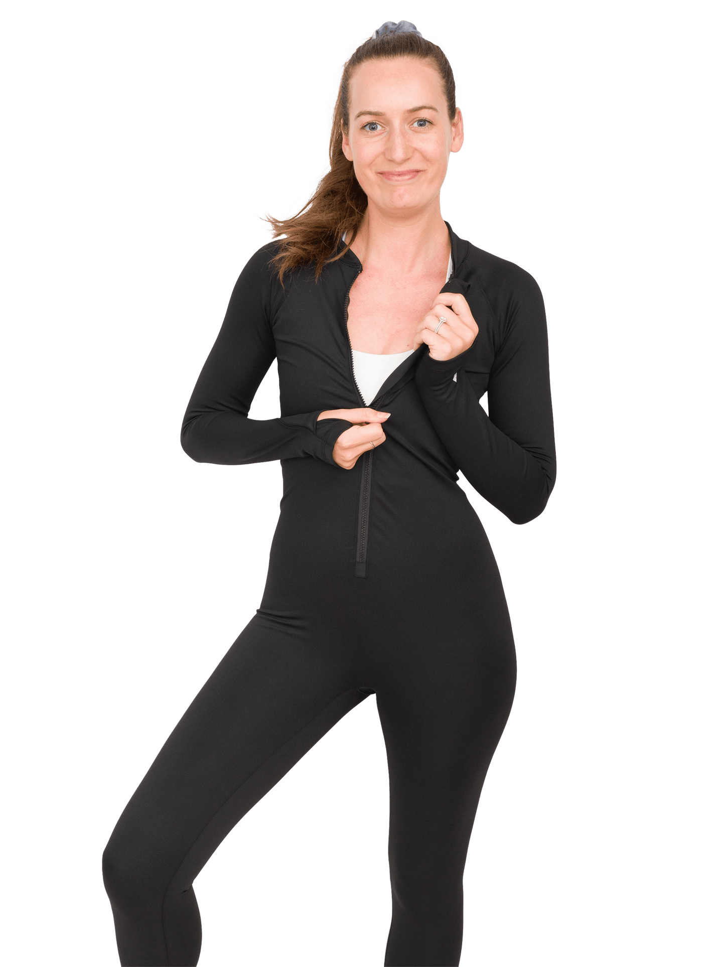 Black Circularity FULL-BODY Sun Suit