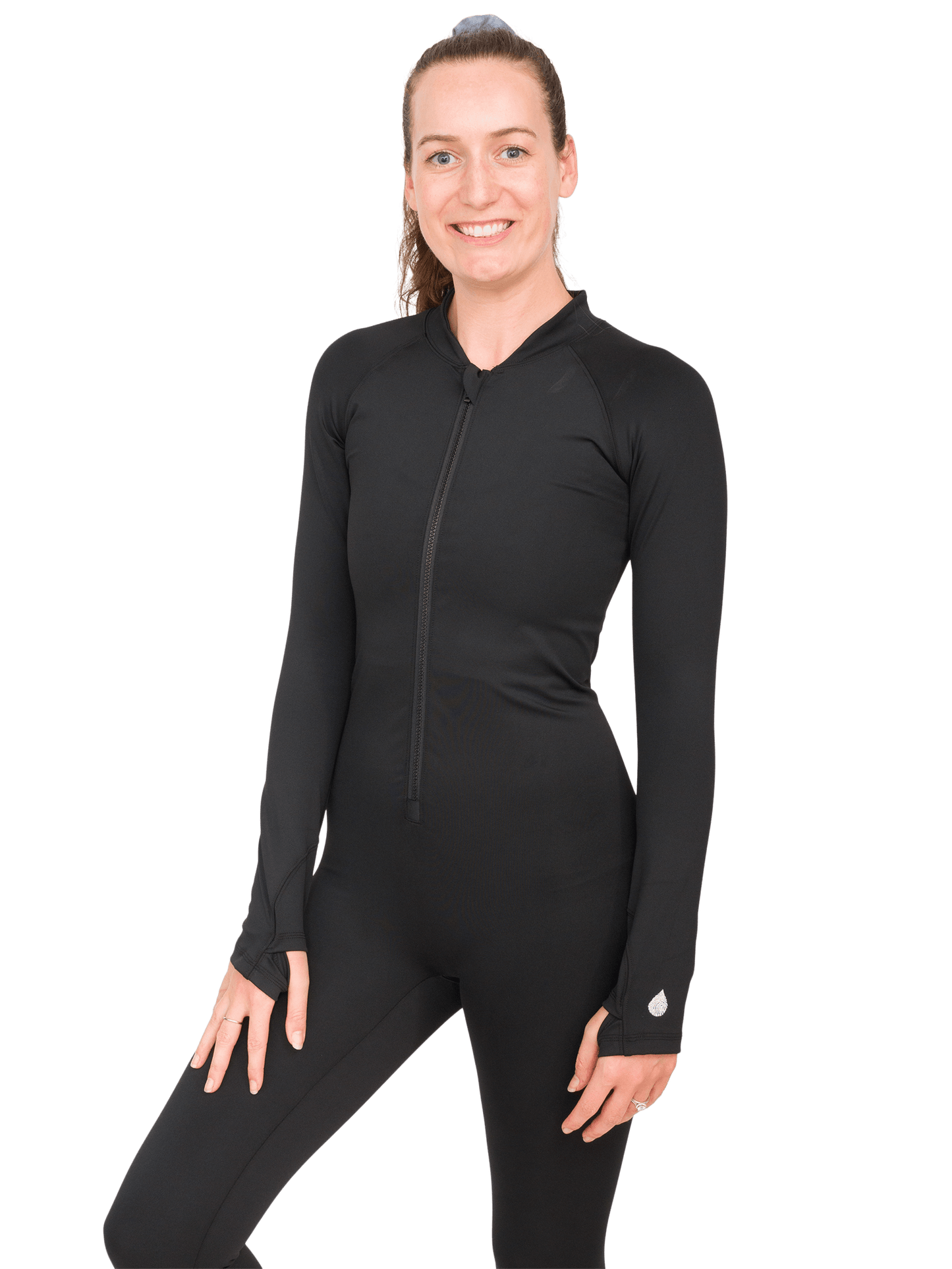 Black Circularity FULL-BODY Sun Suit