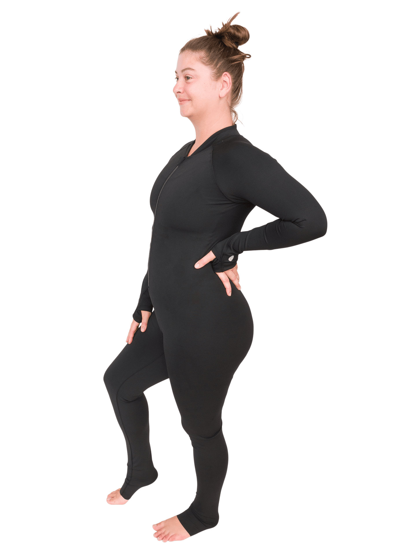 Black Circularity FULL-BODY Sun Suit