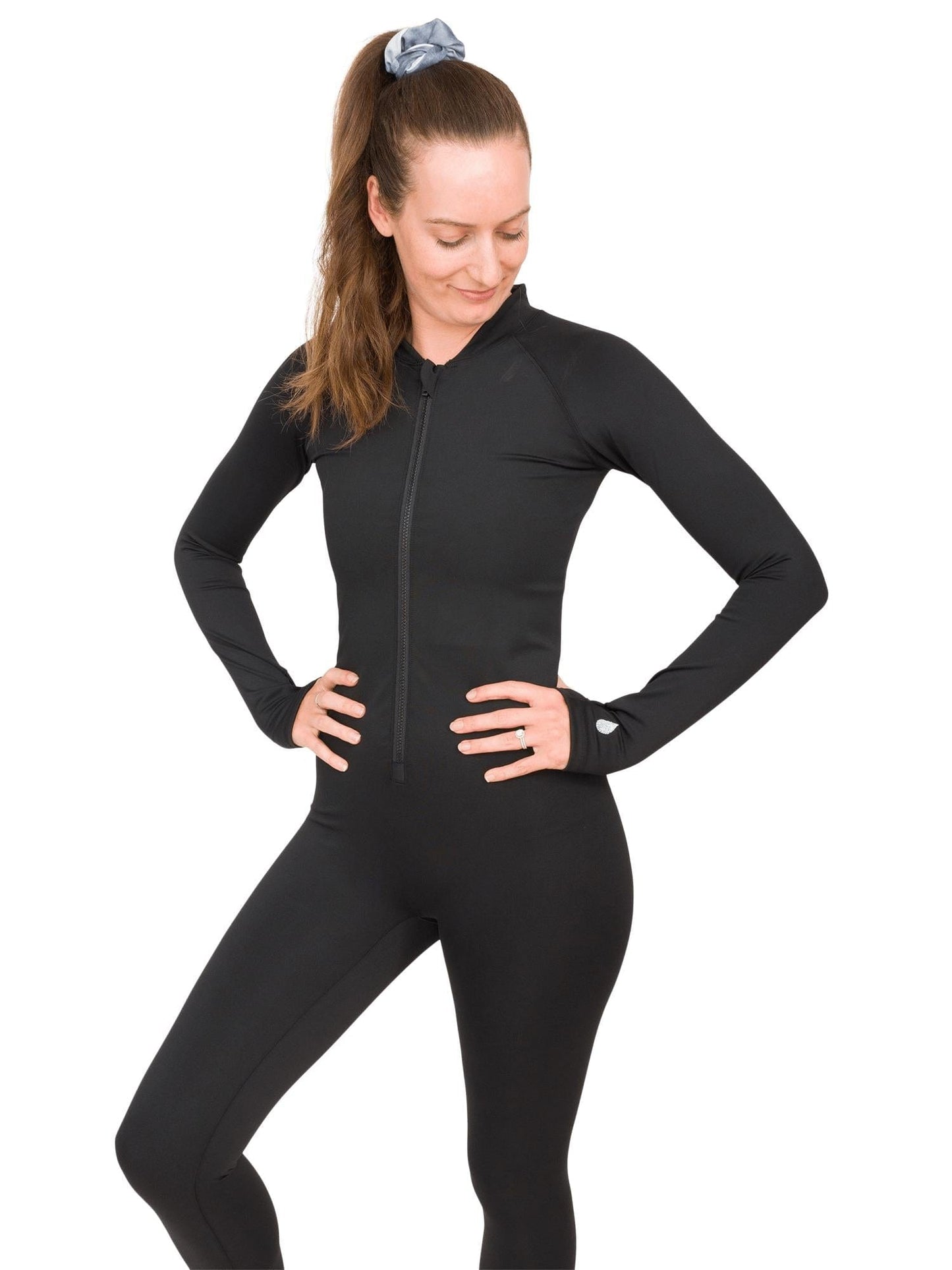 Black Circularity FULL-BODY Sun Suit