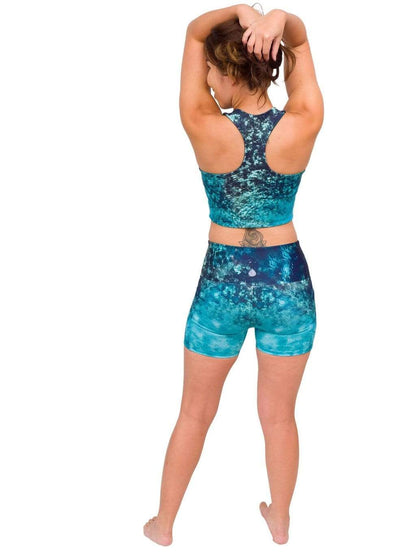 Fountain of Youth/Mermaid Camo Reversible Swim Top
