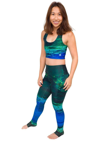 Fountain of Youth/Mermaid Camo Reversible Swim Top