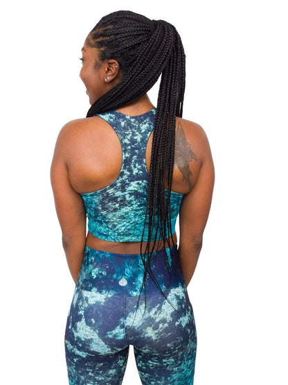Fountain of Youth/Mermaid Camo Reversible Swim Top