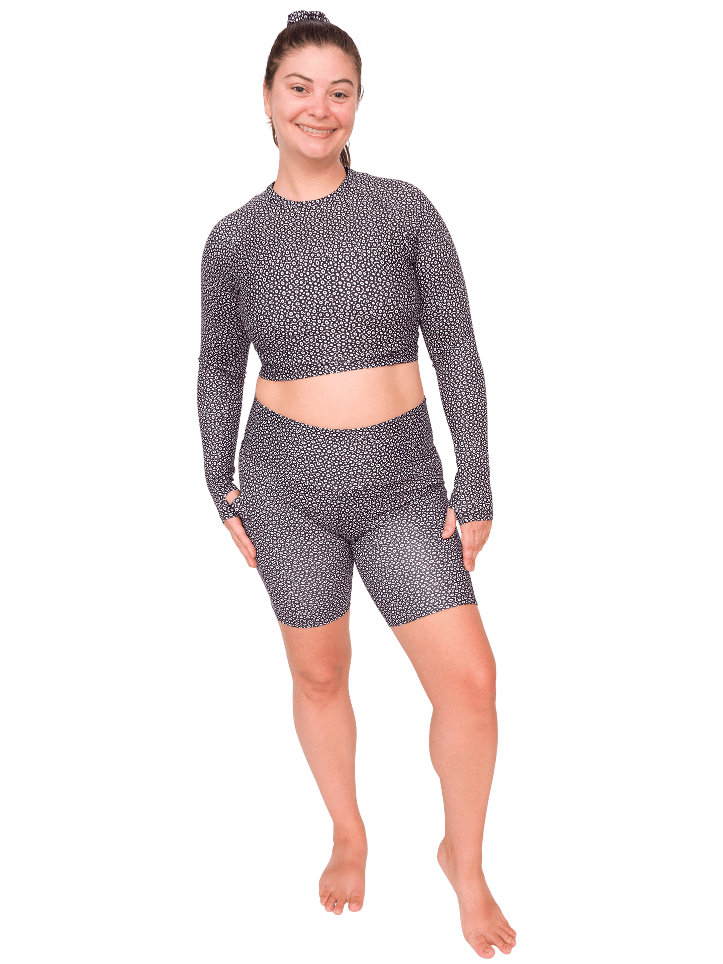 Spotted Eagle Ray Cropped Rashguard