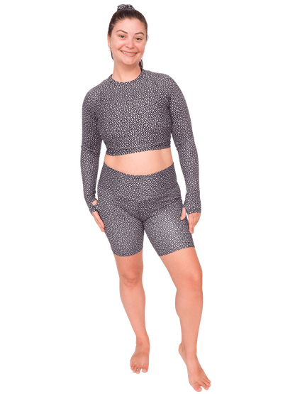 Spotted Eagle Ray Cropped Rashguard
