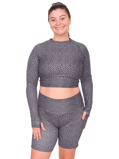 Spotted Eagle Ray Cropped Rashguard