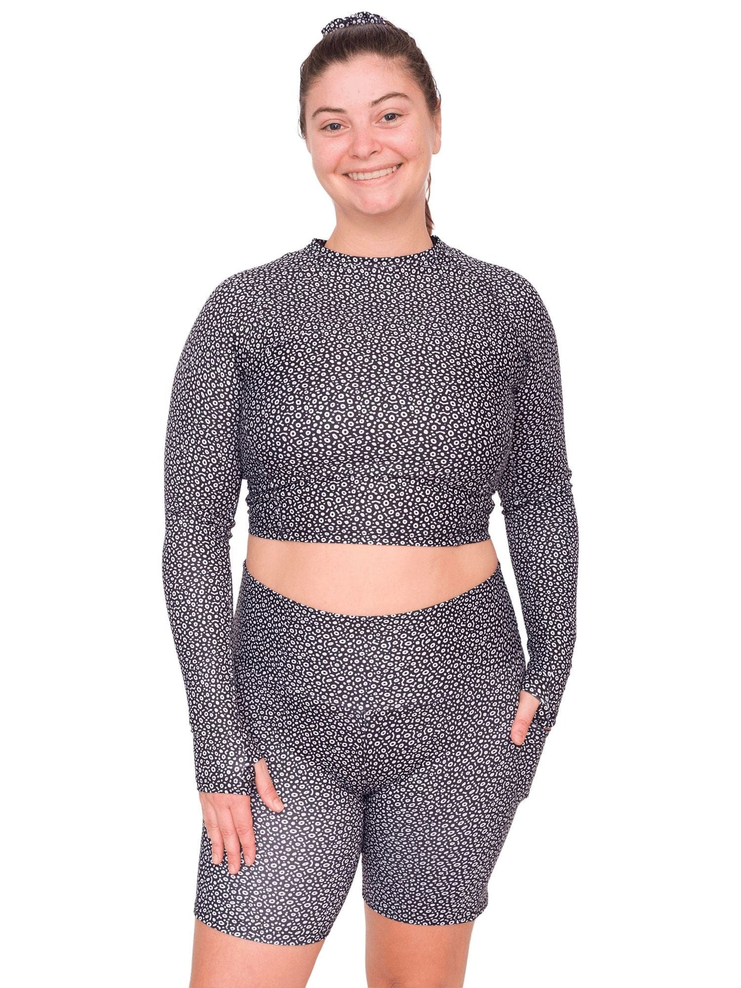 Spotted Eagle Ray Cropped Rashguard